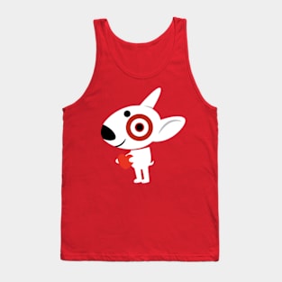 Cute Bullseye Dog Team Member Tank Top